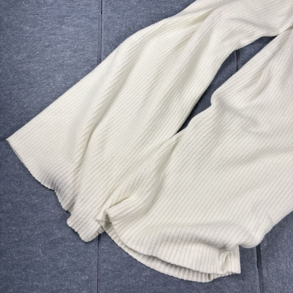 Alo Yoga Snuggle Up Sweater High-Waist Wide Leg Pant Womens XXS 2XS Cream Ivory - Picture 10 of 15